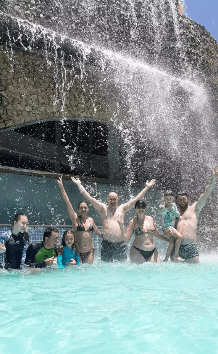 Estrutura do parque aquático
